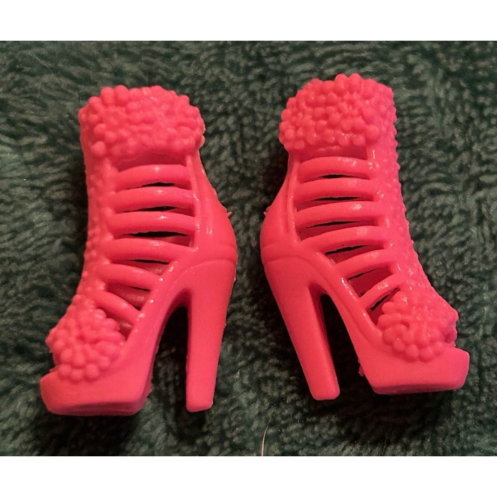 Barbie Pink High Heel Slip On Strappy Sandal Open Toe Shoe